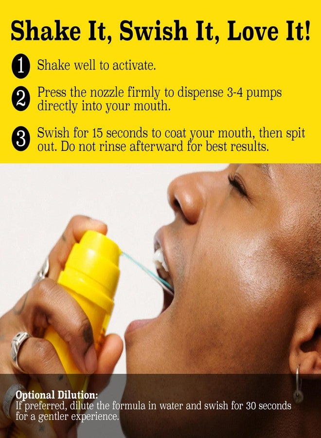 تويس غسول الفم توايس توايس للعناية بالفم والمناعة - غسول فم متوازن الحموضة لنَفَسٍ منعش وعناية يومية بالفم، خالٍ من الكحول، فائق التركيز، بنكهة نعناع قوية، 3.4 أونصة، 70 استخدامًا - Image 4